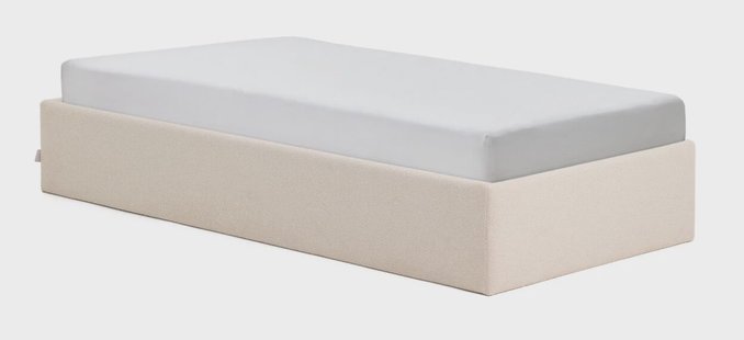 Kave Home Bed Nelzi Met uitklapbare bedbodem en zijwaartse opening, 90 x 200cm - Naturel