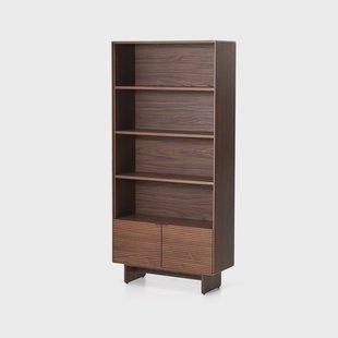 Kave Home Wandkast Norlen Walnootfineer, 190 x 90cm - Bruin