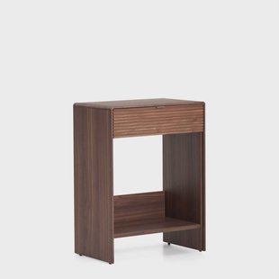 Kave Home Sidetable Norlen Walnootfineer, 60cm - Bruin