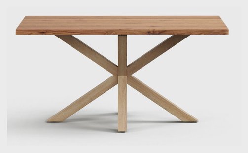 Kave Home Eettafel Argo Eikenfineer, 160 x 90cm - Naturel