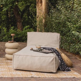 WOOOD Outdoor Ligbed Velora Olefin stof - Zand