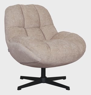 LABEL51 Draaifauteuil Huxley Elite stof - Clay