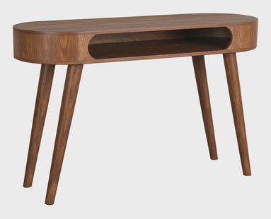 LABEL51 Ovale Sidetable Bella Naturel Smooth Mangohout, 120cm - Nature Smooth