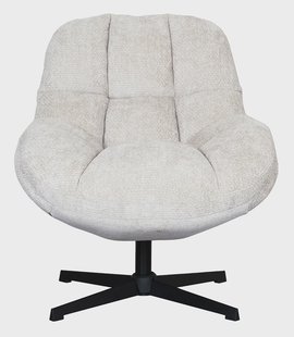 LABEL51 Draaifauteuil Huxley Elite stof - Naturel