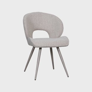 LABEL51 Eetkamerstoel Sakura Bouclé, Naturel/Taupe