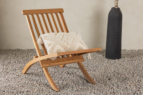 Nohr Outdoor Loungestoel Amberia Teakhout - Naturel