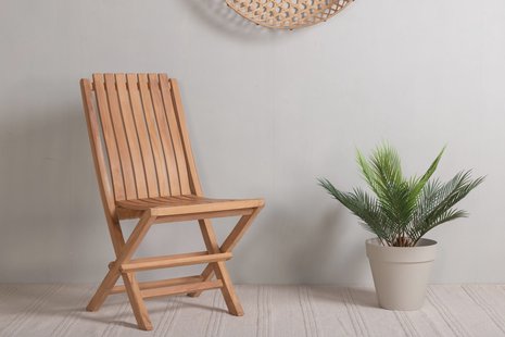 Nohr Inklapbare Tuinstoel Leea Teakhout - Naturel