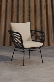 Nohr Tuinstoel Marison Rattan - Zwart