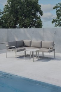 Nohr Loungeset Kalicia Met hoekbank en tafel - Bruin/Beige