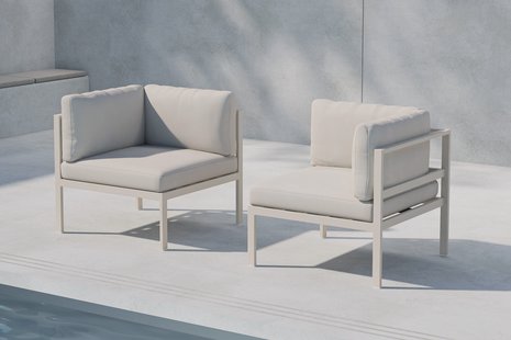 Nohr Loungeset Lasheka Hoekmodule (per stuk) - Beige