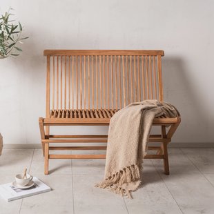 Nohr Inklapbare Tuinbank Leea Teakhout, 100cm - Naturel
