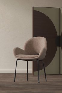 Nohr Eetkamerstoel Chelci Velvet - Bruin