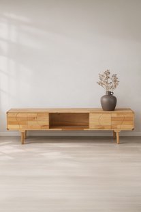 Nohr TV-meubel Ambre Rubberhout, 200cm - Naturel