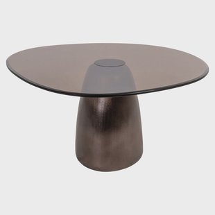 Richmond Organische Salontafel Hayden Glas, 90 x 86cm - Brons