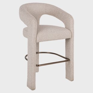 Richmond Barkruk Belle Bouclé - Crème (zithoogte 66cm)