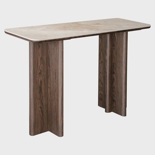 Richmond Sidetable Colson Keramiek en hout, 120cm - Bruin