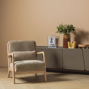 WOOOD Fauteuil Mark Chenille - Zand