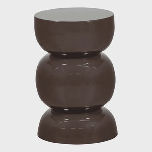 WOOOD Ronde Bijzettafel Breno 30cm - Donkerbruin