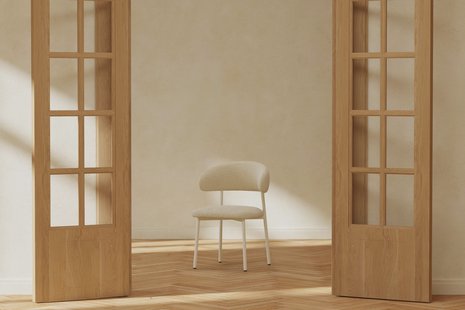 Nohr Eetkamerstoel Clarinda Bouclé - Beige