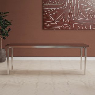 Nohr Eettafel Shontel RVS 210 x 95cm - Zilver