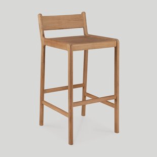 Ethnicraft Outdoor Barkruk Jack Teakhout - Naturel