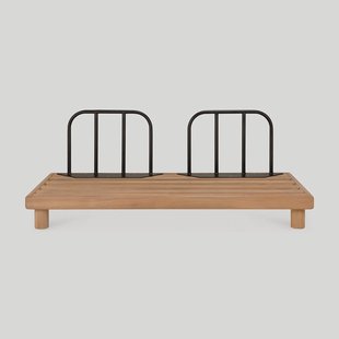Ethnicraft Modulaire Loungebank Monocle 2-zits, Teakhout - Naturel