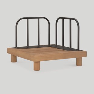 Ethnicraft Modulaire Loungebank Monocle Hoek, Teakhout - Naturel