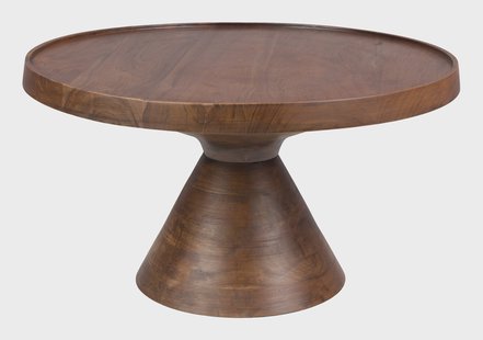 Zuiver Ronde Salontafel Floss Acaciahout, 60cm - Walnoot