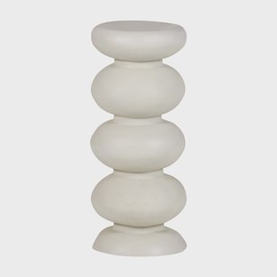 WOOOD Ronde Bijzettafel Brilo 29cm - Crème