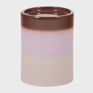 WOOOD Ronde Bijzettafel Ollo Keramiek, 35cm - Roze/Bruin