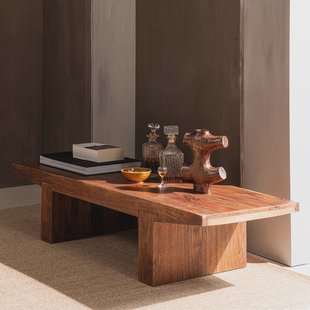 WOOOD Salontafel Eron Acaciahout, 152 x 48cm - Bruin