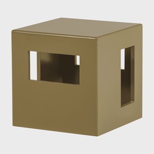vtwonen Bijzettafel Modern 40 x 40cm - Honinggeel - Vierkant