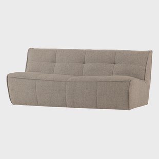 vtwonen 3-zits Bank Cluster Bouclé, 204cm - Khaki bruin