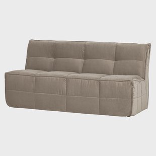 vtwonen Eetkamerbank Cluster Velvet, 164cm - Warm Taupe