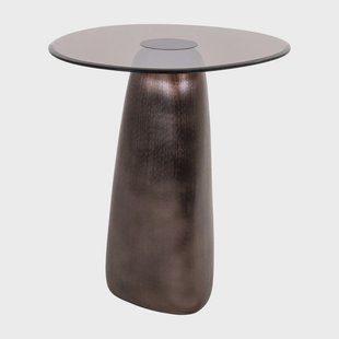 Richmond Organische Bijzettafel Hayden Glas, 57 x 55cm - Brons
