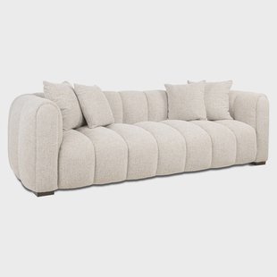 Richmond 3-zits Bank Novaro Geweven stof, 236cm - Naturel