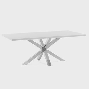 Kave Home Eettafel Argo Melamine, 200 x 100cm - Wit