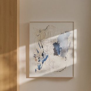 Kave Home Schilderij Erale 100 x 80cm - Blauw