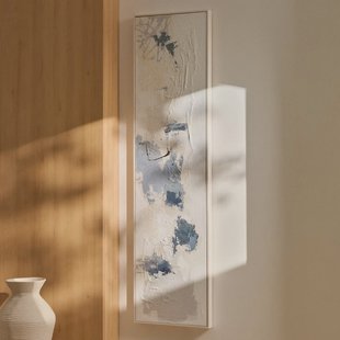 Kave Home Schilderij Erale 182 x 47cm - Blauw
