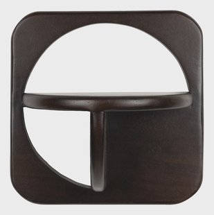 ZILT Wandplank Falynn Walnootlook, Set van 2 stuks - Bruin
