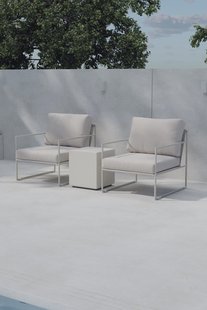 Nohr Loungeset Jorja Met 2 loungestoelen en tafel - Beige