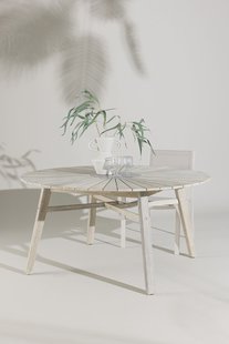 Nohr Ronde Tuintafel Enrico Acaciahout, 150cm - Naturel