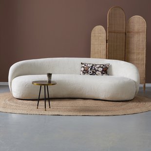 PEPP Interiors Organische Bank Bean 230cm, Sorriso stof - Off White