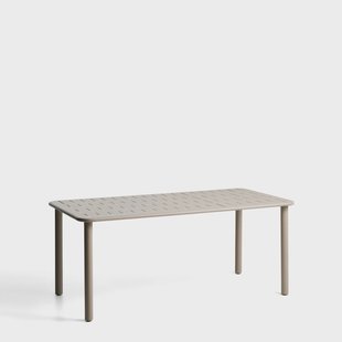 Kave Home Eettafel Brai Staal, 180 x 90cm - Beige