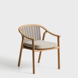 Kave Home Tuinstoel Elunda Teakhout - Beige