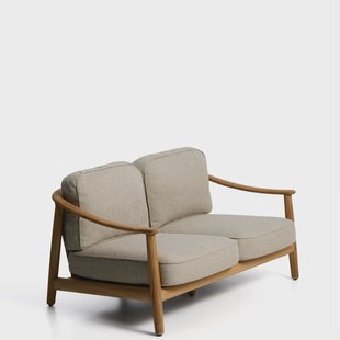 Kave Home 2-zits Tuinbank Elunda Teakhout - Beige
