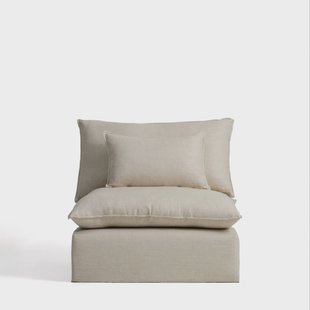 Kave Home Fauteuil Anarela Linnen, 110cm - Beige