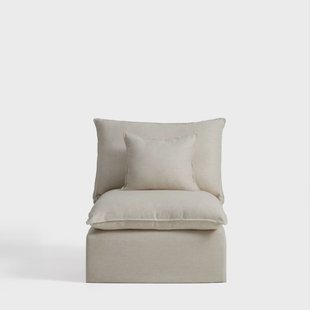 Kave Home Fauteuil Anarela Linnen, 90cm - Beige