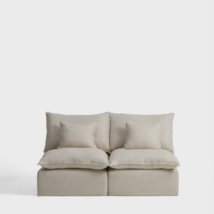 Kave Home Modulaire 2-zits Bank Anarela Linnen, 180cm - Beige