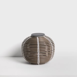 Kave Home Outdoor Tafellamp Garoina Op zonne-energie, 25cm - Taupe